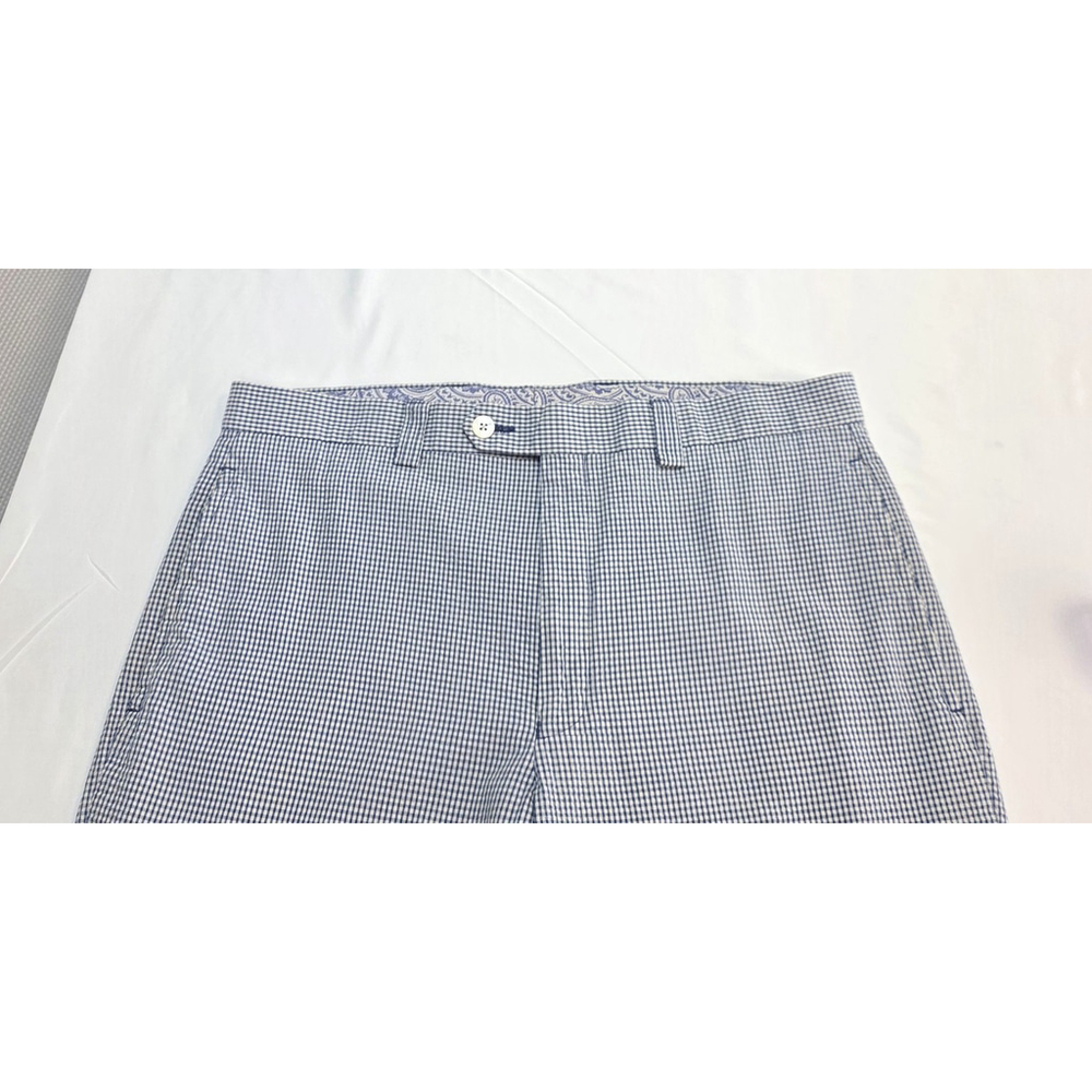 Ivy Heritage Ralph Lauren Pants Men 34x32 Blue Check Cotton Country Club Summer - Picture 12 of 14